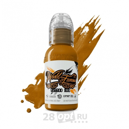 Краска для художественной татуировки World Famous Tattoo Ink, Jay Freestyle Yellow Ochre, 30 мл