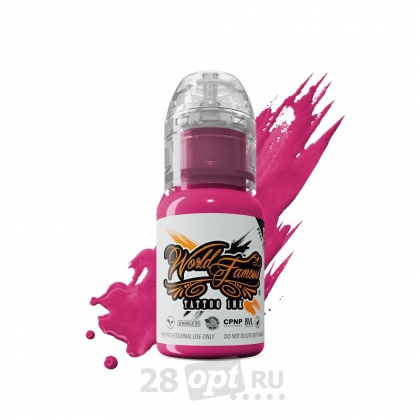 Краска для художественной татуировки World Famous Tattoo Ink, Strawberry, 15 мл