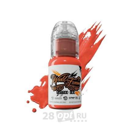 Краска для художественной татуировки World Famous Tattoo Ink, Bora Bora Peach,15 мл