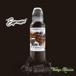 Краска для художественной татуировки World Famous Tattoo Ink by Pony Lawson, Espresso, 30 мл