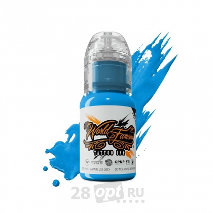 Краска для художественной татуировки World Famous Tattoo Ink, Einstein Blue,15 мл