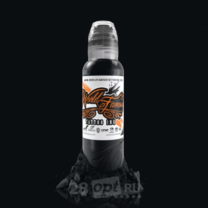 Краска для художественной татуировки World Famous Tattoo Ink, Pitch Black, 60 мл