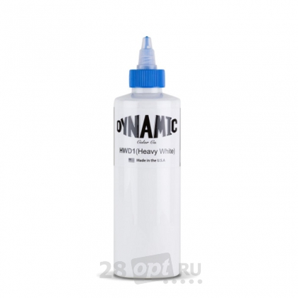 Краска для художественной татуировки Dynamic Colors, Heavy White, 240 мл