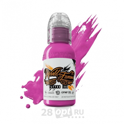 Краска для художественной татуировки World Famous Tattoo Ink, Paris Pink, 30 мл