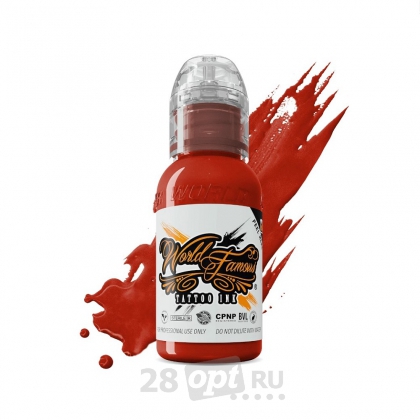 Краска для художественной татуировки World Famous Tattoo Ink, Red Hot Chili Peper, 30 мл