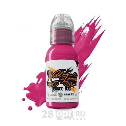 Краска для художественной татуировки World Famous Tattoo Ink, Strawberry, 30 мл  